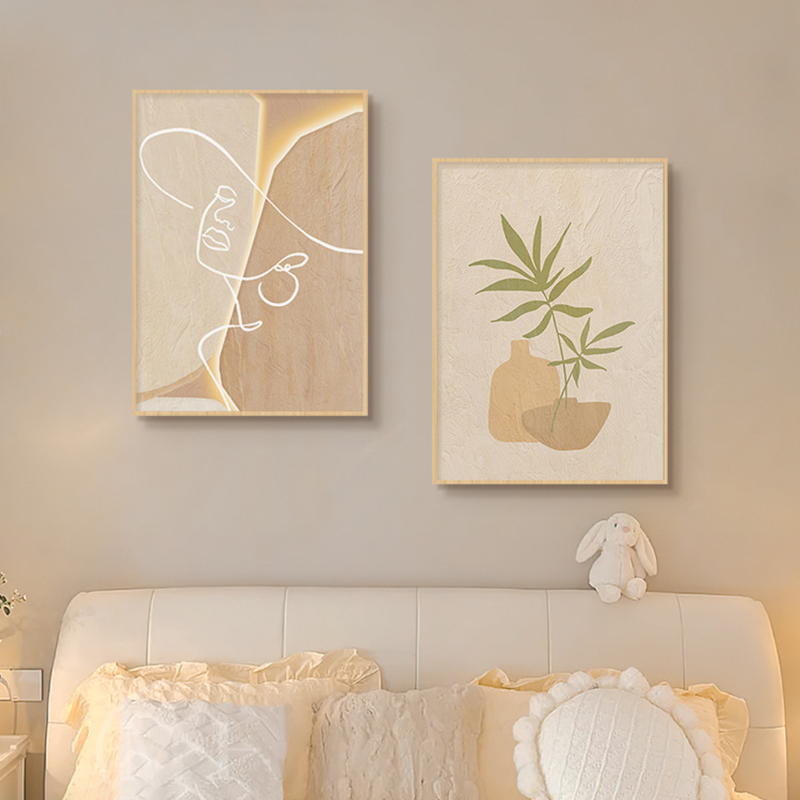 Wooden Cream Style Abstract Li - Korean Lifestyle Aesthetic review and price