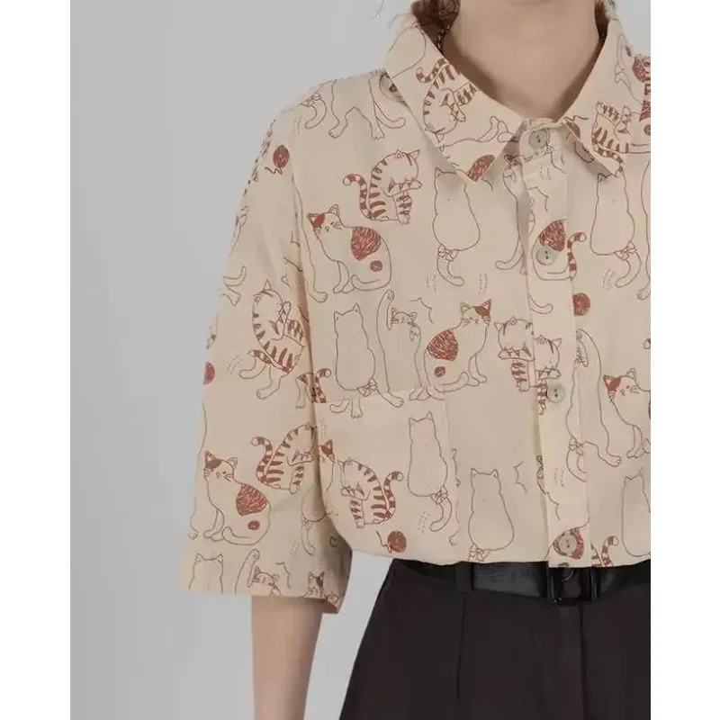 Shirts Women Corduroy Patch Po - Korean Student Lifestyle review and price
